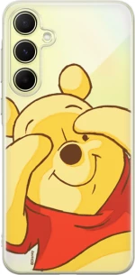 Disney Case Samsung Galaxy A55 5G Winnie the Pooh Partial Print Hiding Transparent