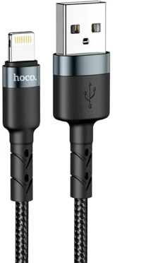 Καλώδιο Hoco SU99 Plus USB σε Lightning Braided Μαύρο 2m