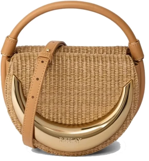 Replay Circular Raffia Bag