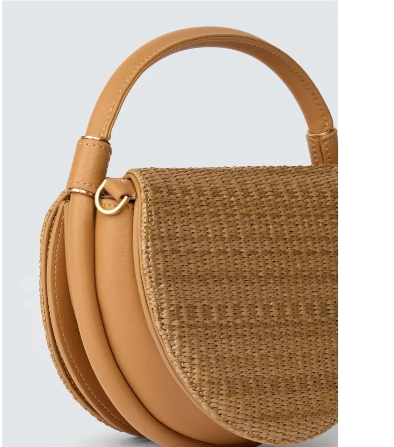 Replay Circular Raffia Bag