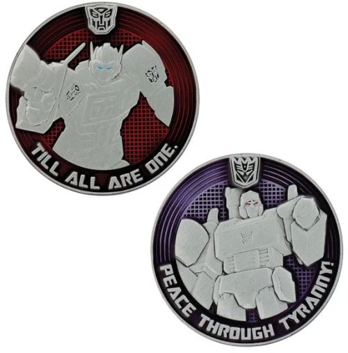 TRANSFORMERS G1 - Autobots VS Decepticons - Limited Edition Coin