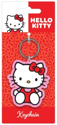 HELLO KITTY - Pink - Rubber Keychain