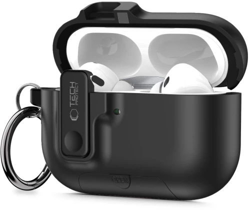 Tech-Protect Slim Hook Case for AirPods Pro 3 - Black