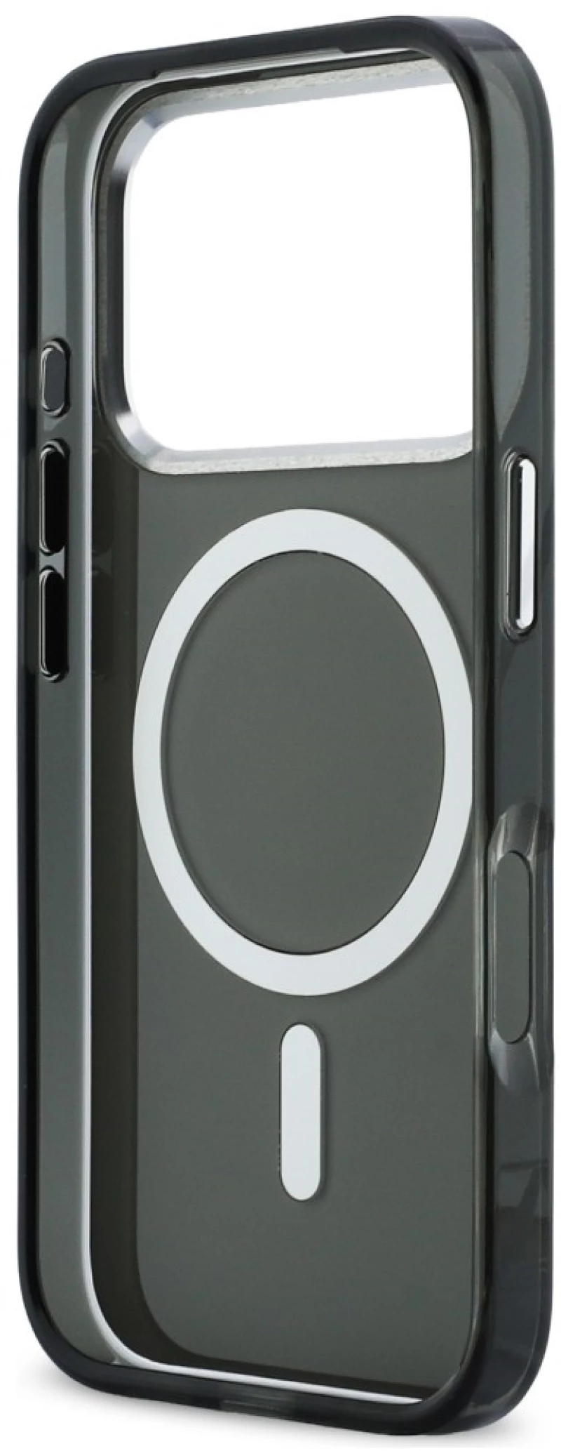 Karl Lagerfeld IML Karl & Choupette Peekaboo Logo MagSafe Case for iPhone 17 Pro Max - Black