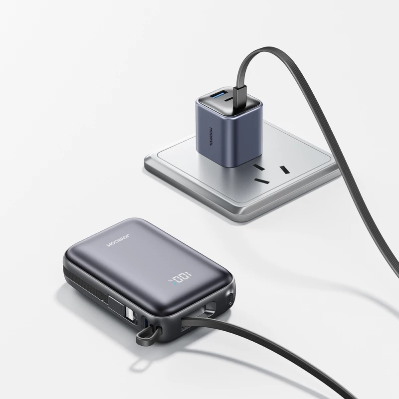Joyroom JR-PBF29 20000mAh 22.5W Powerbank with Double Cable - Black
