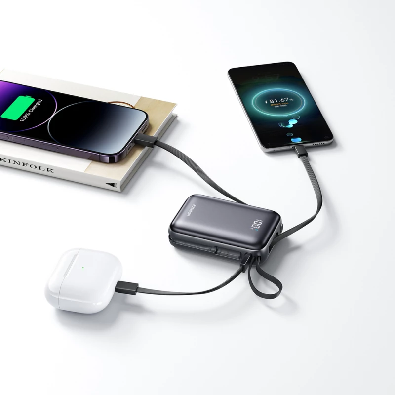 Joyroom JR-PBF29 20000mAh 22.5W Powerbank with Double Cable - Black