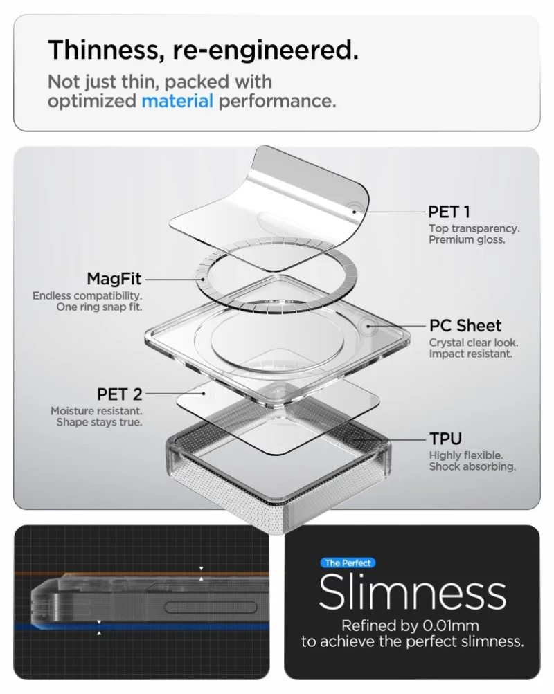 Spigen Ultra Hybrid Mag MagSafe Case for Samsung Galaxy S26+ - Clear Black