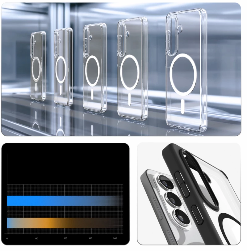 Spigen Ultra Hybrid Mag MagSafe Case for Samsung Galaxy S26+ - Clear Black