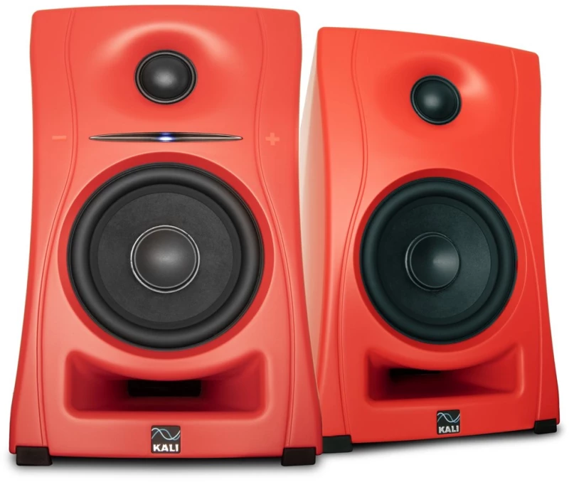 Kali Audio LP-UNF-R - a pair of Bluetooth monitor speakers (red)