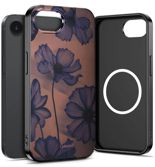 Tech-Protect Lamano MagSafe case for iPhone 16e / 17e - brown-purple
