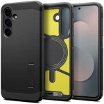 Spigen Tough Armor Mag MagSafe Case for Samsung Galaxy S25 FE - Black and Yellow