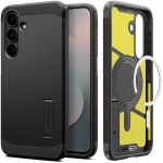 Spigen Tough Armor Mag MagSafe Case for Samsung Galaxy S25 FE - Black and Yellow