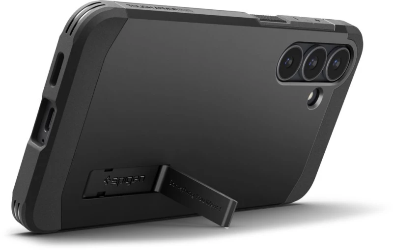 Spigen Tough Armor Mag MagSafe Case for Samsung Galaxy S25 FE - Black and Yellow