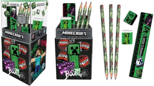Minecraft Stationery set pencil holder