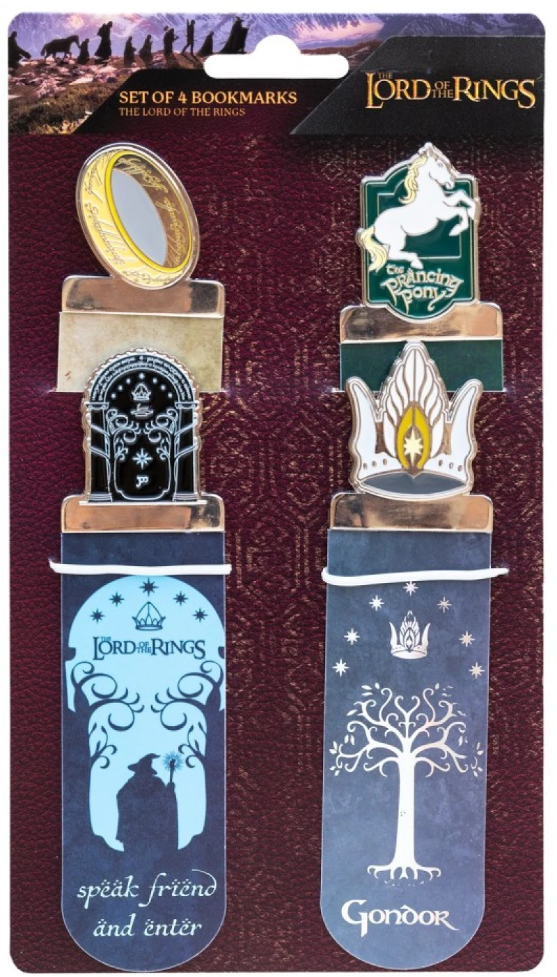 LORD OF THE RINGS - Set of 4 Bookmark