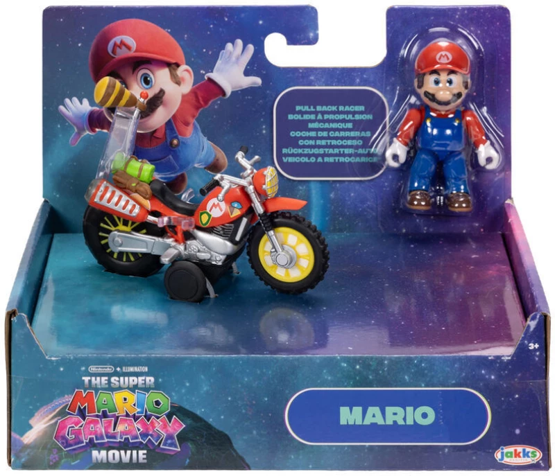 Super Mario Bros - Super Mario Galaxy Movie Mario & Luigi assorted figure + vehicle