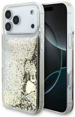 Guess Liq. Glitter 4 Charms Case for iPhone 17 Pro Max - Gold
