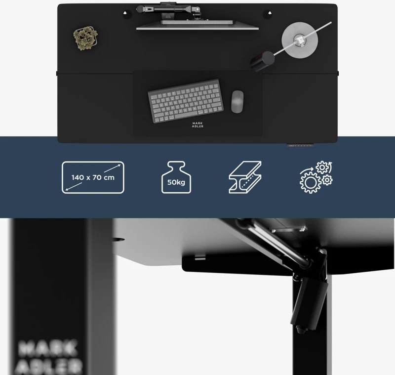 Electric desk Leader 7.3 Black