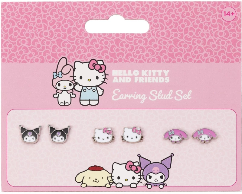 HELLO KITTY & Friends - Set of 3 Stud Earrings