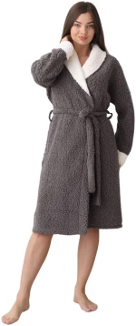 Γυναικεία Ρόμπα Fleece 0045 - ΑΝΘΡΑΚΙ