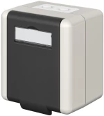 GOOBAY κυτίο για 2x Keystone modules 79169  εξωτερικού χώρου  IP44  λευκό/μαύρο