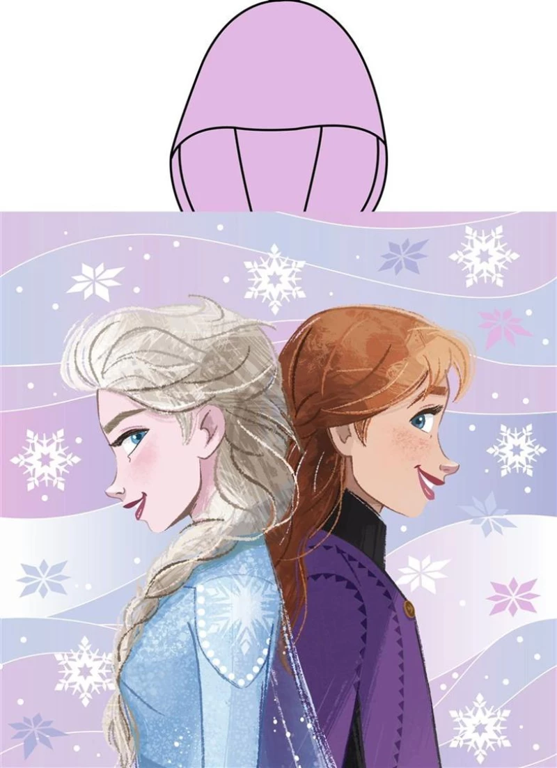 Πόντσο Θαλάσσης Quick Dry Disney Home Frozen 199 50X100 Lilac 100% Microfiber - -