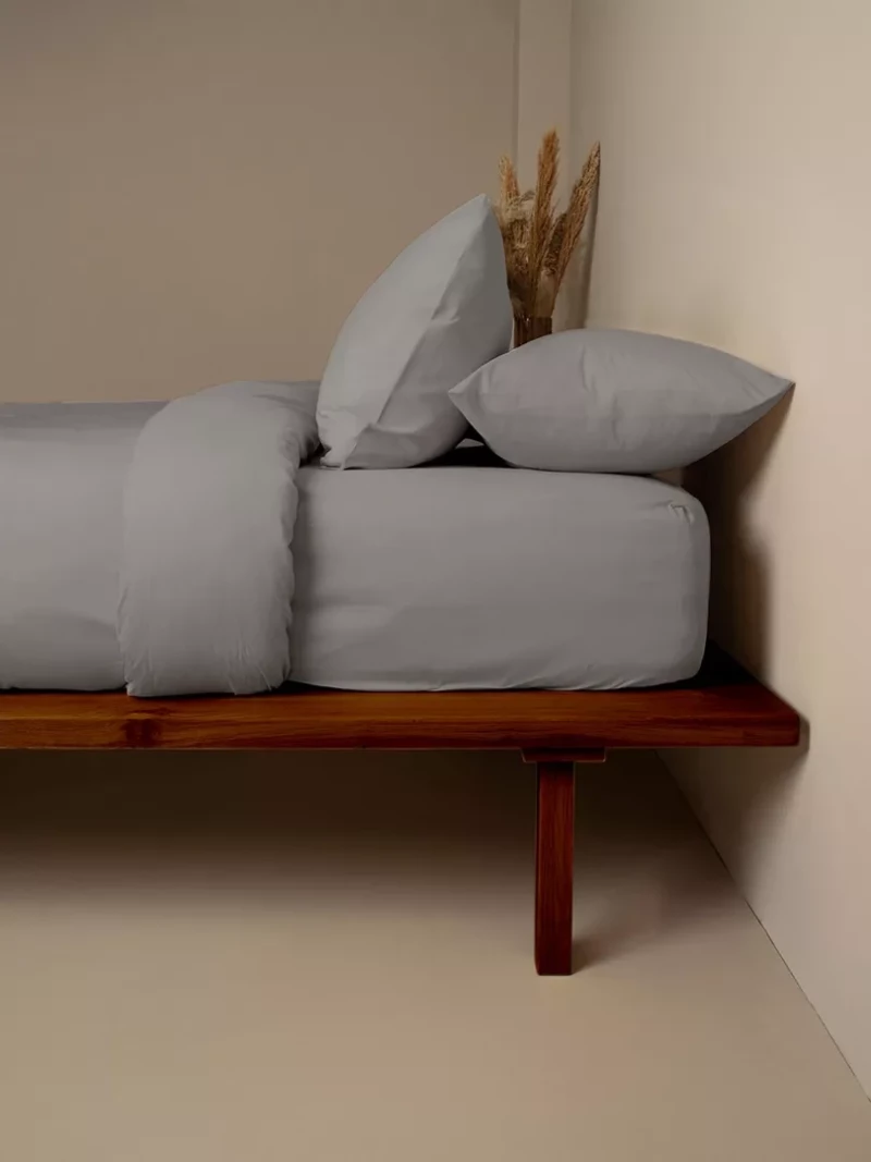 Κατωσέντονο Cotton Feelings 122 Paloma Grey Μονό (100x200+30) - -