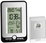 TFA wireless weather station MULTY, table clock, silver/Black (35.1134.10)