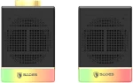SADES gaming ηχεία Dionsyn με RGB φωτισμό, 2x 5W, Bluetooth & USB-C/USB, μαύρα