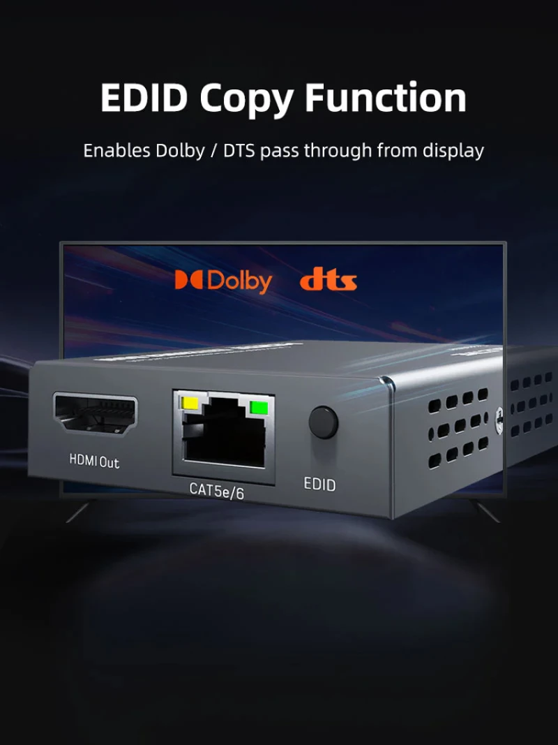 CABLETIME HDMI video extender CT-HEHD-FG60 μέσω καλωδίου RJ45, 1080p/60Hz, έως 60m