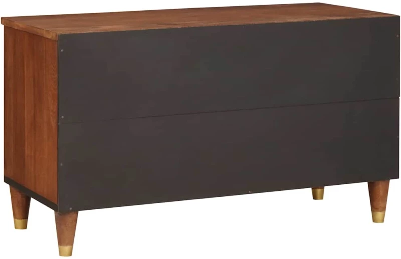 vidaXL Ντουλάπι TV με ράφι Καφέ 80 x 33,5 x 46 εκ. Στερεό ξύλο μάνγκο