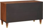 vidaXL Ντουλάπι TV με ράφι Καφέ 80 x 33,5 x 46 εκ. Στερεό ξύλο μάνγκο