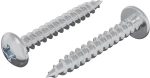 vidaXL Ξυλοβίδα 2 pcs Ασημί M4 x 28 mm Σίδερο