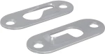 vidaXL ΚΡΕΜΑΣΤΡΑ ΜΕ ΚΛΕΙΔΩΜΑ 2 pcs Ασημί 45 x 16 x 3.5 mm Σίδερο