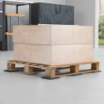 vidaXL Πατάκι Αυλής από Καουτσούκ Μαύρο 9 x 9 x 1 εκ Λάστιχο