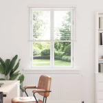 vidaXL Βενετσιάνικη Σκίαση Λευκός 150 x 90 cm PVC
