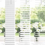 vidaXL Βενετσιάνικη Σκίαση Λευκός 150 x 90 cm PVC