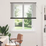 vidaXL Βενετσιάνικη Σκίαση Ασημί Γκρι 150 x 120 cm PVC