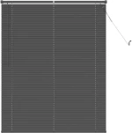 vidaXL Βενετσιάνικη Σκίαση Ασημί Γκρι 150 x 120 cm PVC