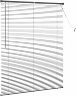 vidaXL Βενετσιάνικη Σκίαση Ασημί Γκρι 150 x 120 cm PVC