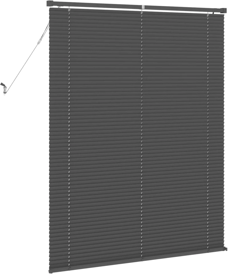 vidaXL Βενετσιάνικη Σκίαση Ασημί Γκρι 150 x 120 cm PVC