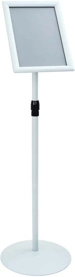 vidaXL Πόδι αφίσας Ασημί 33 x 33 x 123 εκ PVC και Ατσάλι