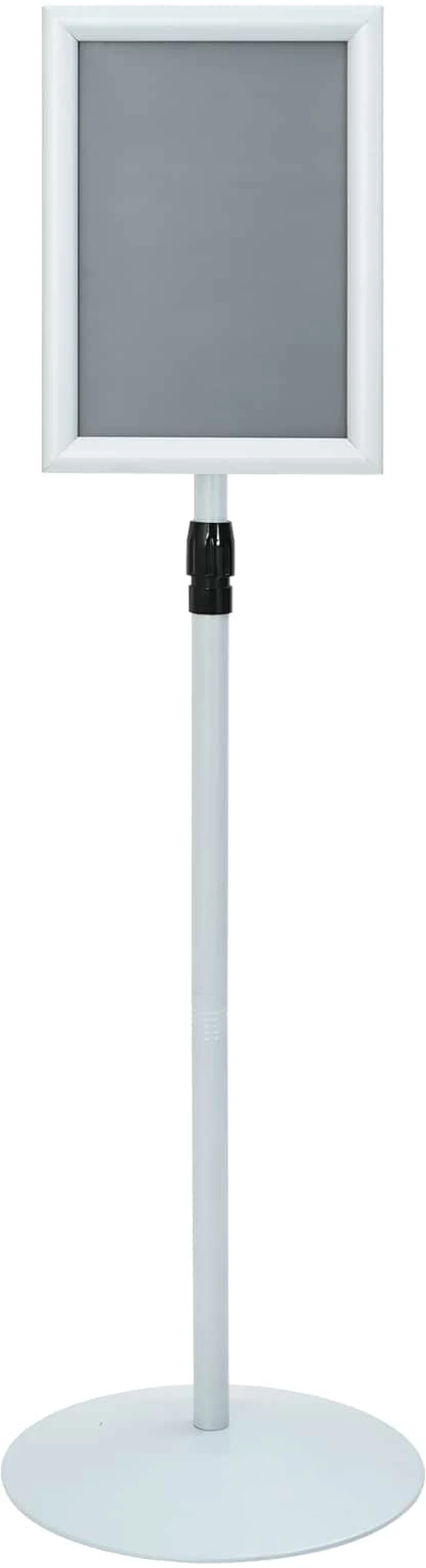 vidaXL Πόδι αφίσας Ασημί 33 x 33 x 123 εκ PVC και Ατσάλι