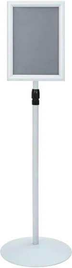 vidaXL Πόδι αφίσας Ασημί 33 x 33 x 123 εκ PVC και Ατσάλι