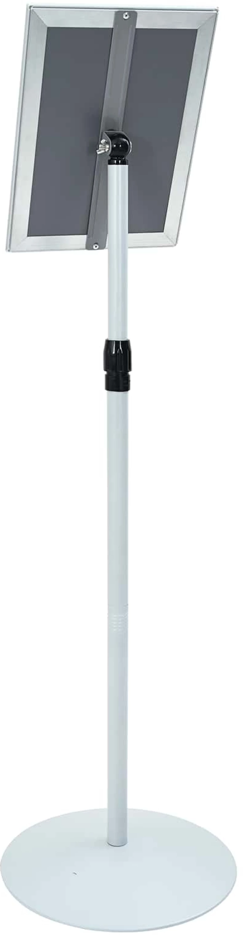 vidaXL Πόδι αφίσας Ασημί 33 x 33 x 123 εκ PVC και Ατσάλι