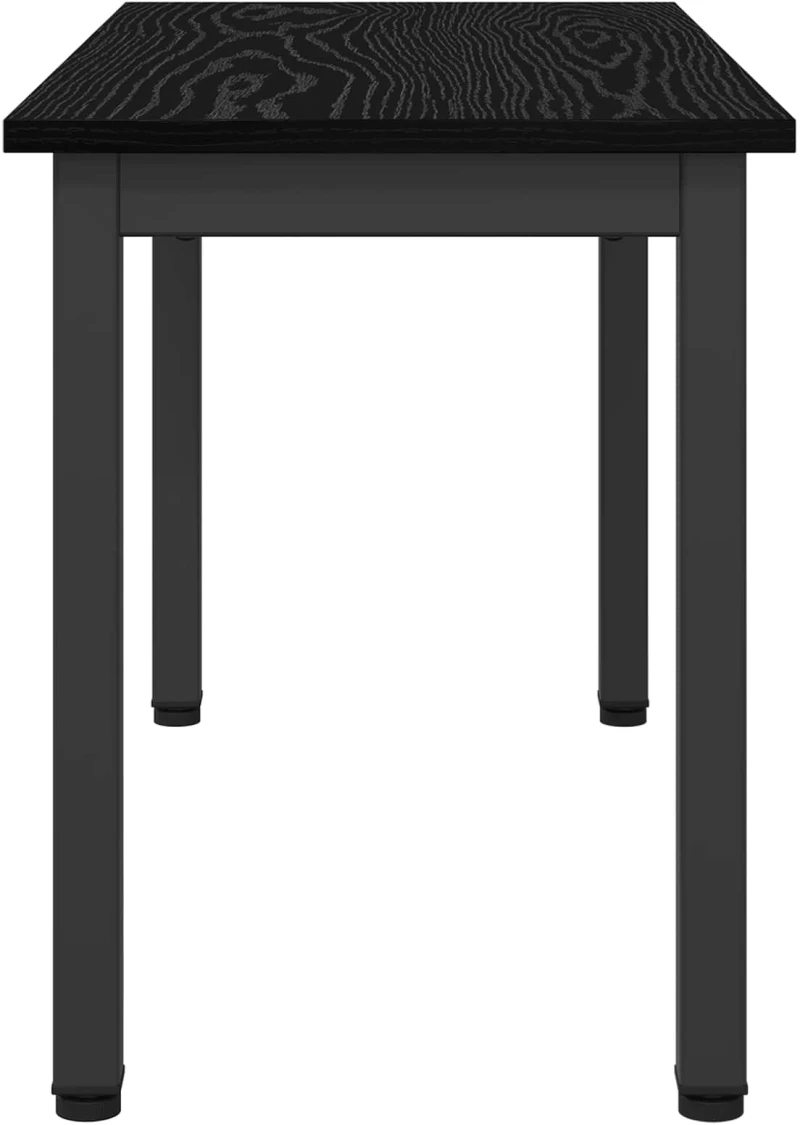 vidaXL παγκάκι Μαύρη Οξυά 80 x 35 x 45 cm Επεξεργασμένο ξύλο