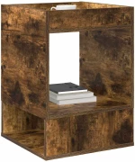 vidaXL End Table Καπνιστό Δρύς 40 x 40 x 56 εκ. Επεξεργασμένο ξύλο