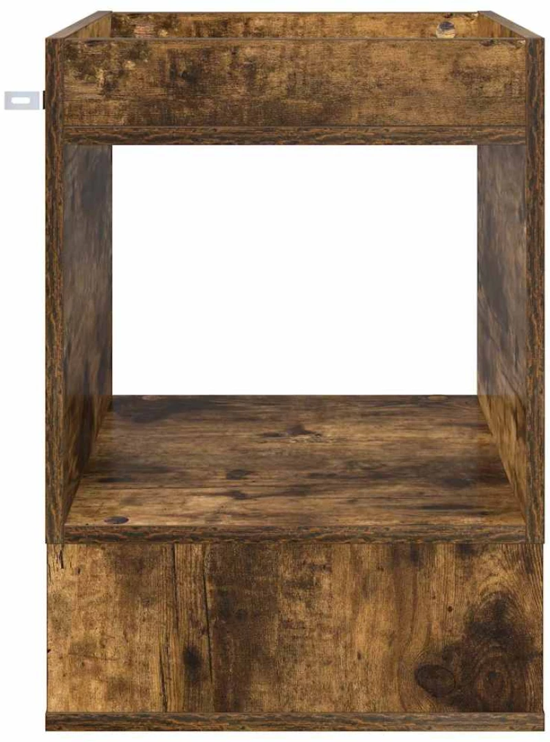 vidaXL End Table Καπνιστό Δρύς 40 x 40 x 56 εκ. Επεξεργασμένο ξύλο