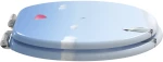 vidaXL Μαλακή κλειστή λεκάνη 2 pcs Μπλε 44 x 38 εκ. Πίνακας MDF