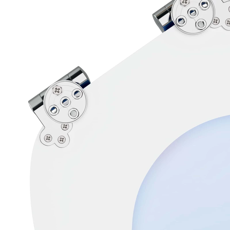 vidaXL Μαλακή κλειστή λεκάνη 2 pcs Μπλε 44 x 38 εκ. Πίνακας MDF